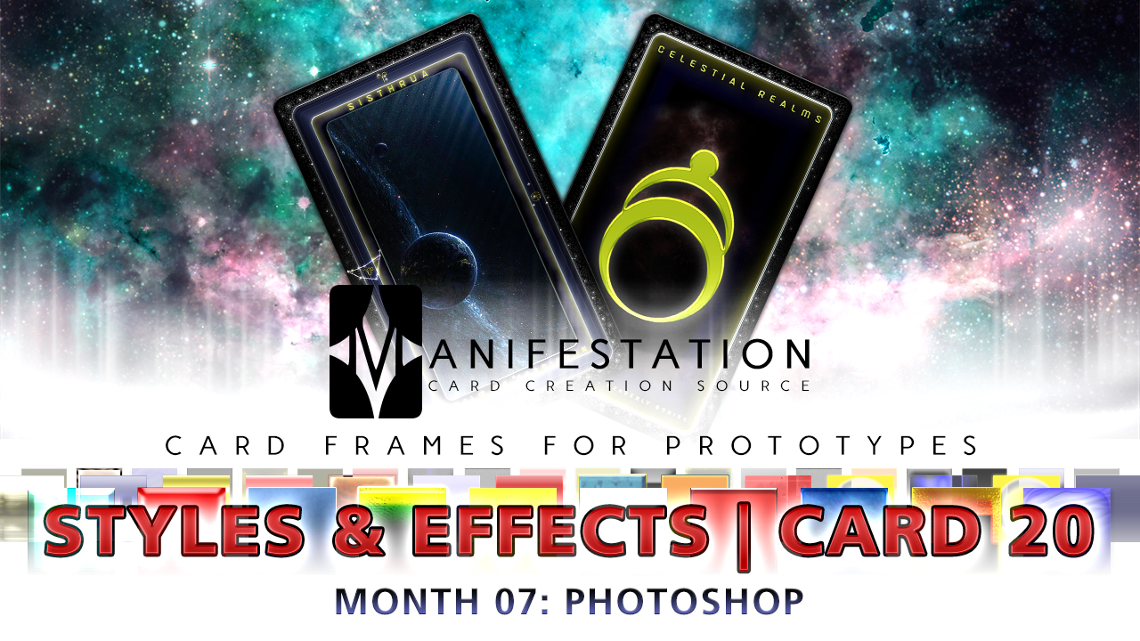 Monthly Card Frams for Prototypes - Card 20 Photoshop Preview