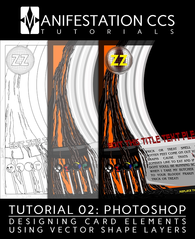 Manifestation CCS - Tutorial 02 Photoshop: Designing Card Elements Using Vector Shape Layers