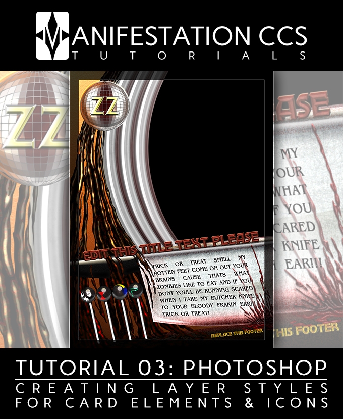 Manifestation CCS - Tutorial 03 Photoshop: Creating Layer Styles for Card Elements and Icons